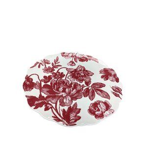 Andrea by Sedak Woodland Toile VTG ceramic floral 12 " plate SKU 9646